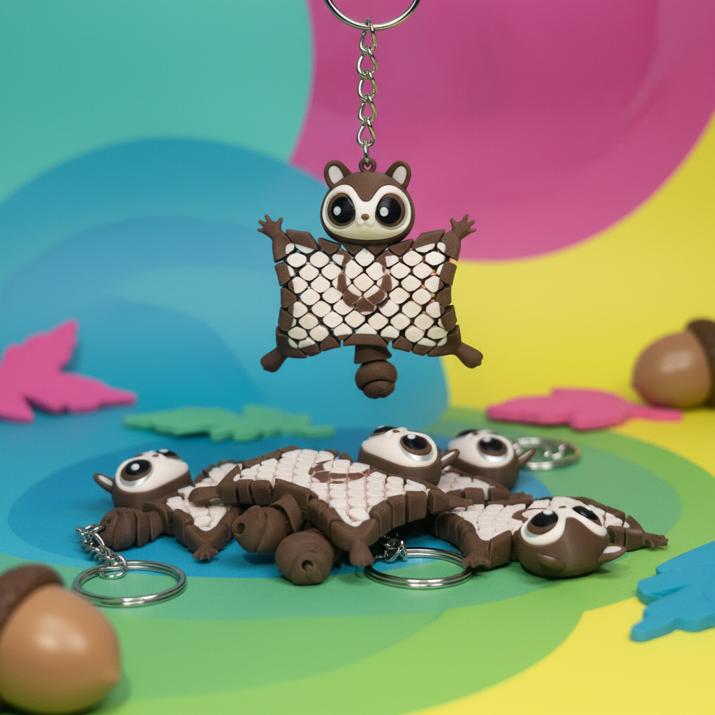 Flexi friend keychains