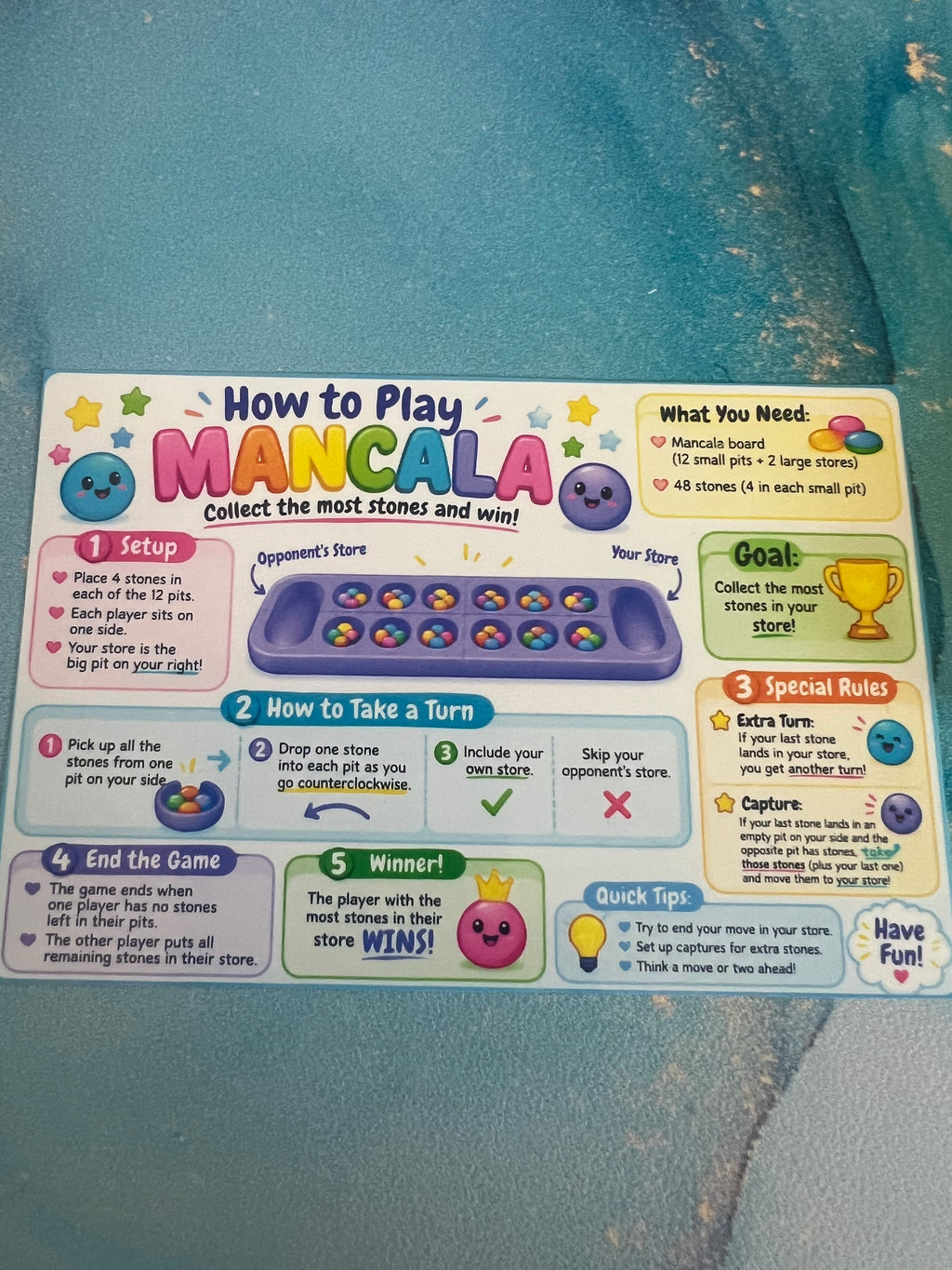 Gummy Mancala game