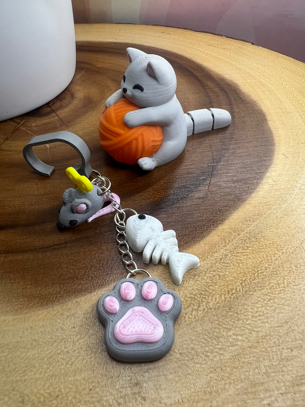 Pawsitively hydrated straw topper and charm