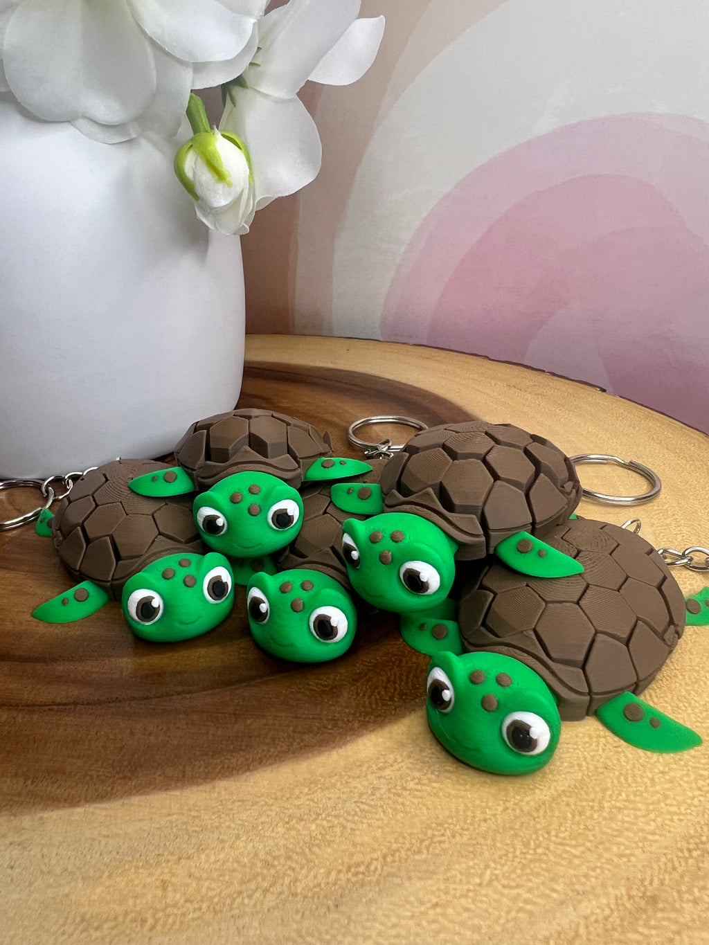 Myrtle the turtle keychain