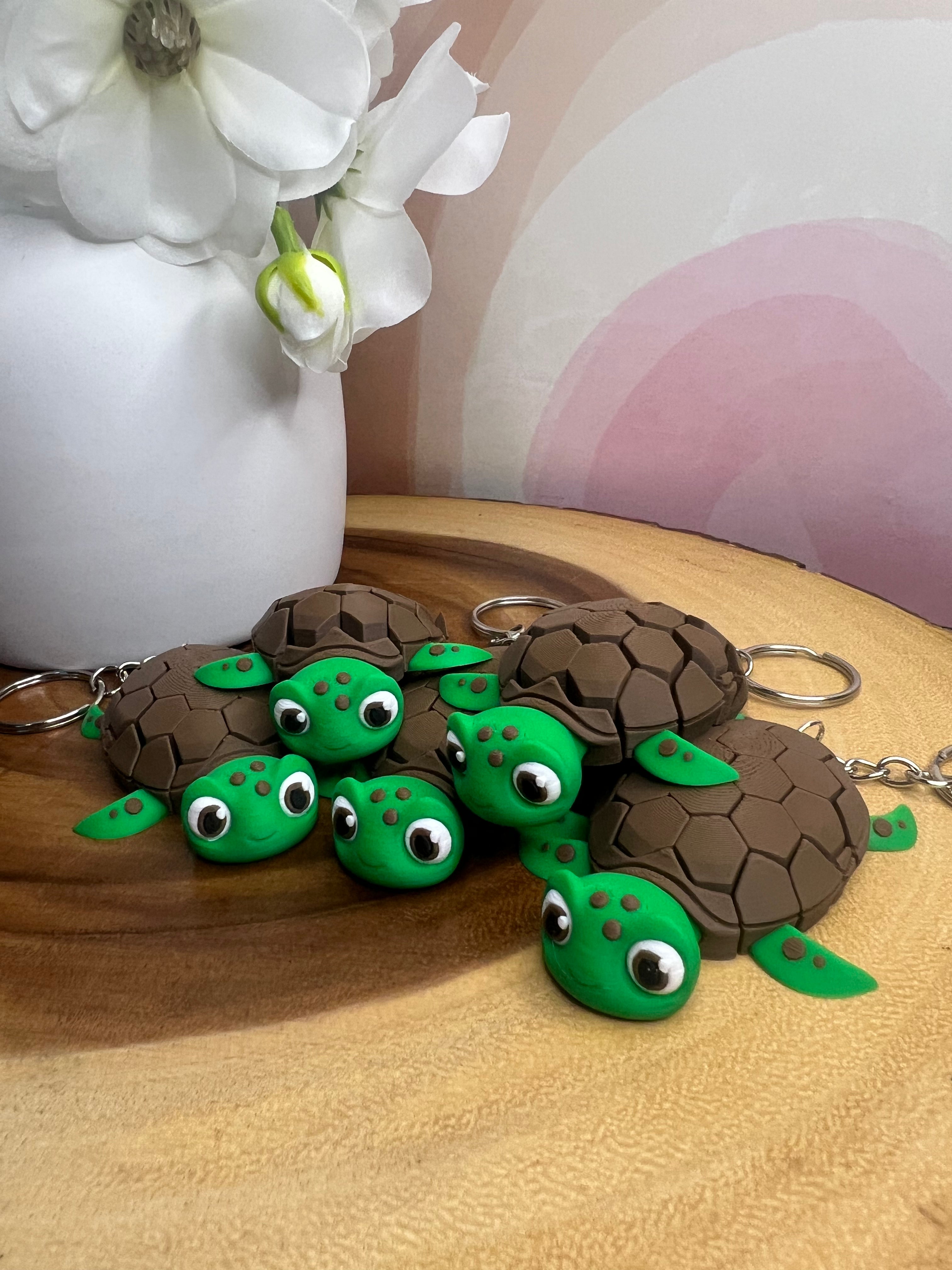 Myrtle the turtle keychain
