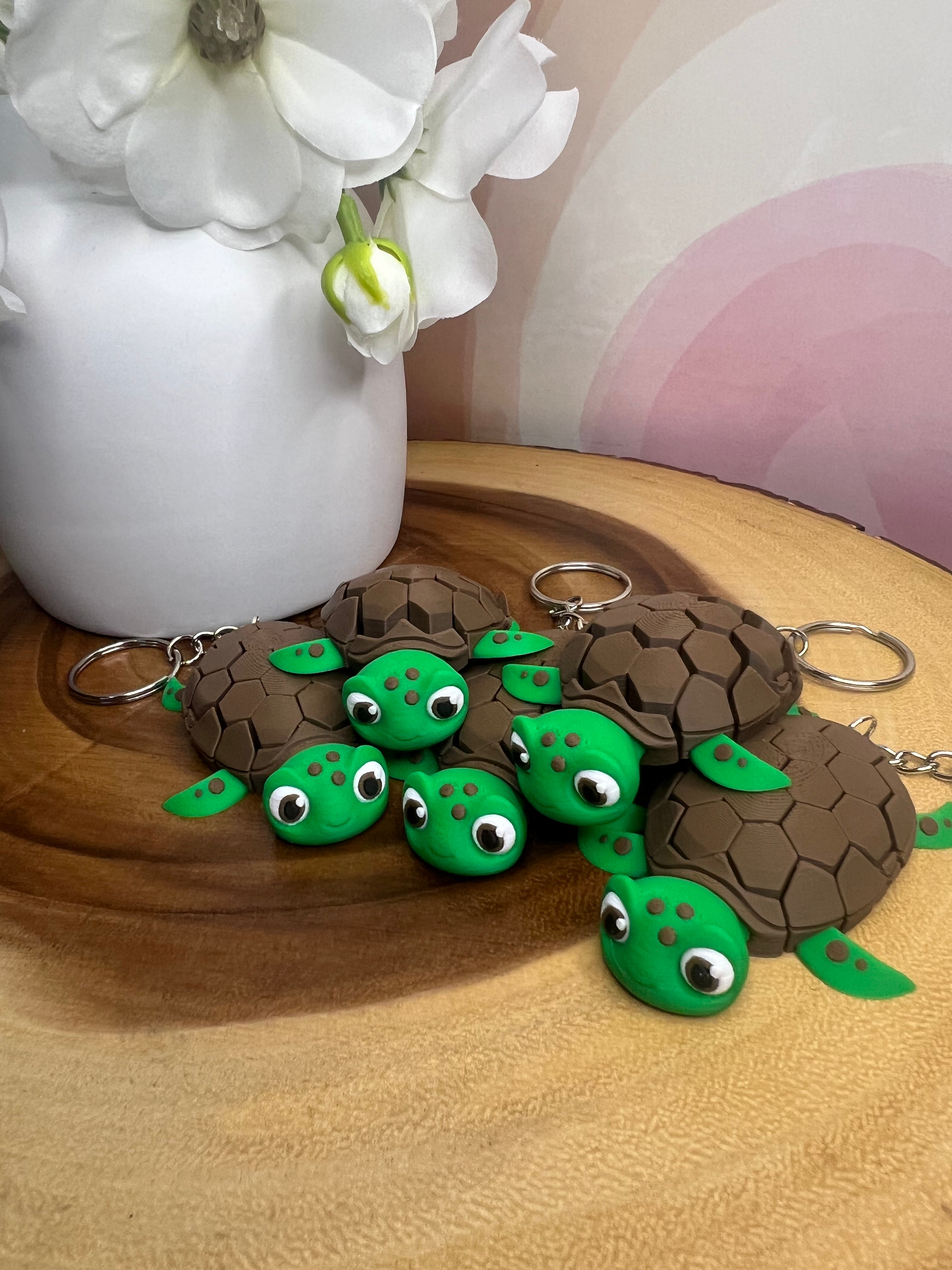 Myrtle the turtle keychain